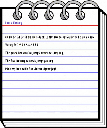 Koala Family Regular animated font preview Koala Family Regular animated font preview