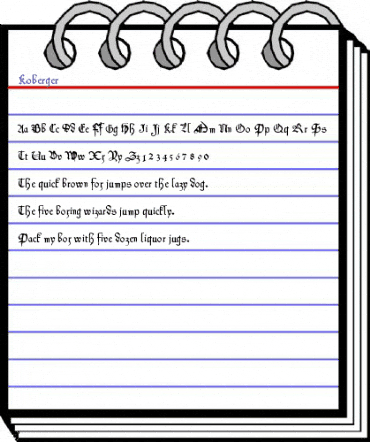 Koberger Medium animated font preview Koberger Medium animated font preview