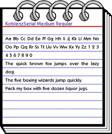 KoblenzSerial-Medium Regular animated font preview KoblenzSerial-Medium Regular animated font preview