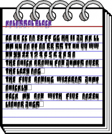 Kolossal black Regular animated font preview Kolossal black Regular animated font preview