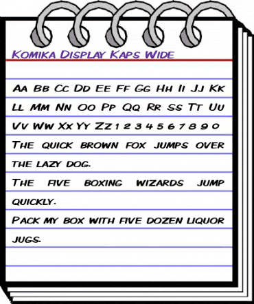 Komika Display Kaps Wide Regular animated font preview Komika Display Kaps Wide Regular animated font preview