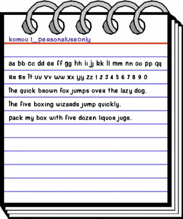 komou 1_PersonalUseOnly Regular animated font preview komou 1_PersonalUseOnly Regular animated font preview