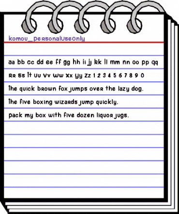 komou_PersonalUseOnly Regular animated font preview komou_PersonalUseOnly Regular animated font preview