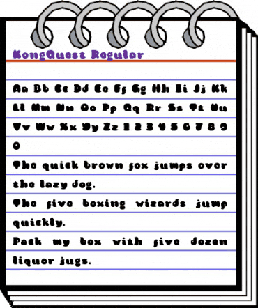 Kong Quest Regular animated font preview Kong Quest Regular animated font preview
