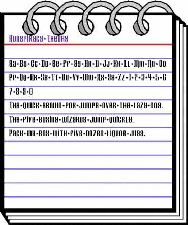 Konspiracy Theory Regular animated font preview Konspiracy Theory Regular animated font preview