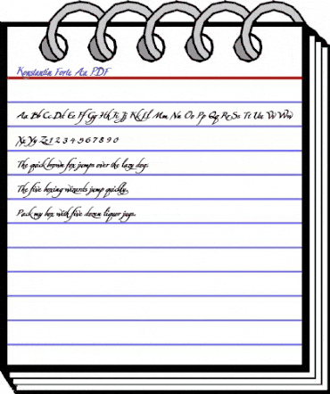 Konstantin Forte Aa Regular animated font preview