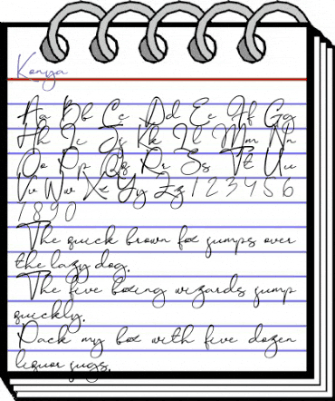 Konya Regular animated font preview