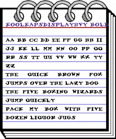 KoolKapsDisplayHvy Bold animated font preview KoolKapsDisplayHvy Bold animated font preview