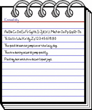 Koowalsky Regular animated font preview Koowalsky Regular animated font preview