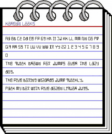 Korean Looks Regular animated font preview