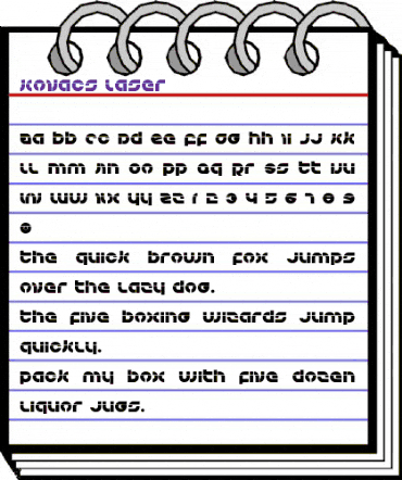 Kovacs Laser Regular animated font preview Kovacs Laser Regular animated font preview