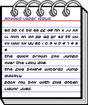 Kovacs Laser Italic Italic animated font preview Kovacs Laser Italic Italic animated font preview
