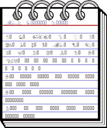 KR Backyard Scraps Regular animated font preview