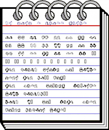 KR Barb's Class  Girls Regular animated font preview