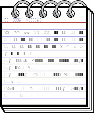 KR Five Bunnies Regular animated font preview