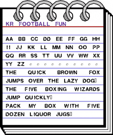 KR Football Fun Regular animated font preview KR Football Fun Regular animated font preview