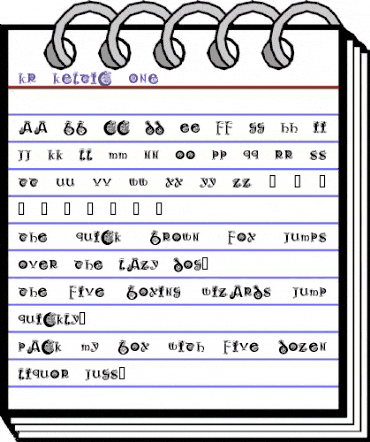 KR Keltic One Regular animated font preview KR Keltic One Regular animated font preview