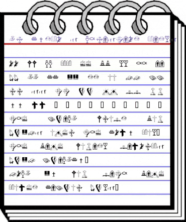 KR Lynda's Christian Dings Regular animated font preview KR Lynda's Christian Dings Regular animated font preview