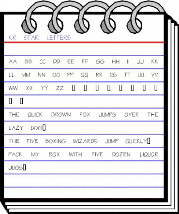 KR Star Letters Regular animated font preview KR Star Letters Regular animated font preview
