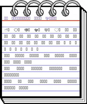 KR Valentines 2006 Eight Regular animated font preview