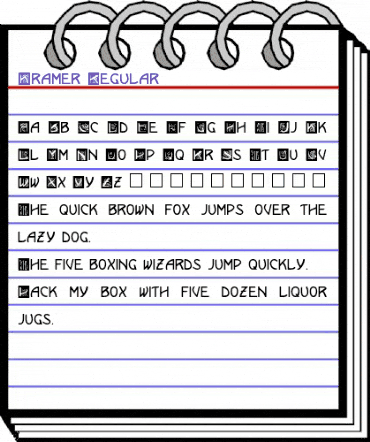 Kramer Regular animated font preview Kramer Regular animated font preview