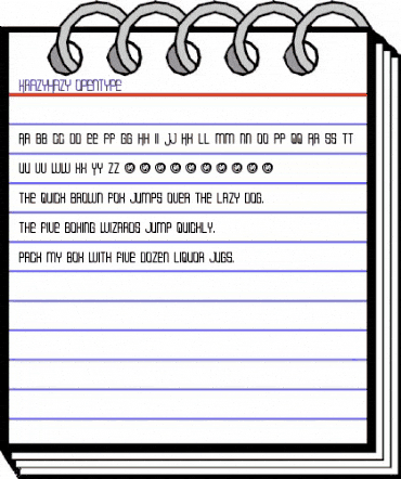 Krazy Hazy Regular animated font preview Krazy Hazy Regular animated font preview