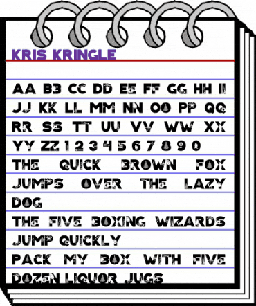 KRIS KRINGLE Regular animated font preview