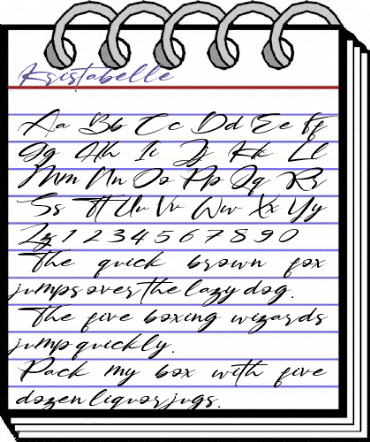 Kristabelle Regular animated font preview Kristabelle Regular animated font preview