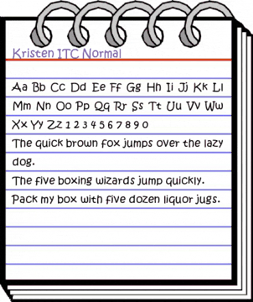 KristenITC Normal animated font preview KristenITC Normal animated font preview