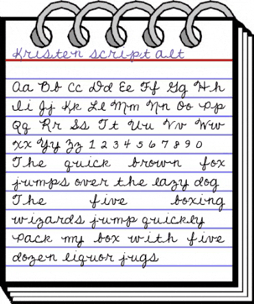 Kristen script alt alt animated font preview Kristen script alt alt animated font preview