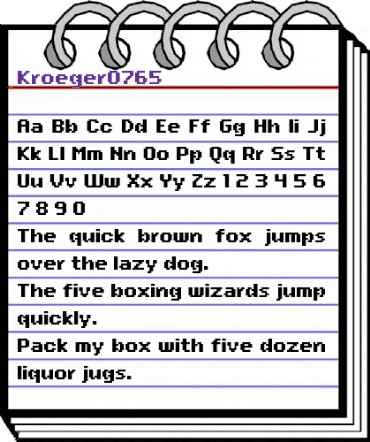 kroeger 07_65 Regular animated font preview kroeger 07_65 Regular animated font preview