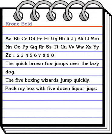 Krone Bold animated font preview Krone Bold animated font preview