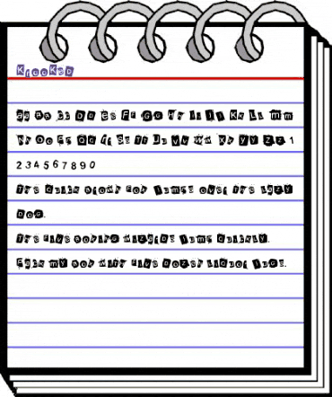KrooKed Medium animated font preview KrooKed Medium animated font preview