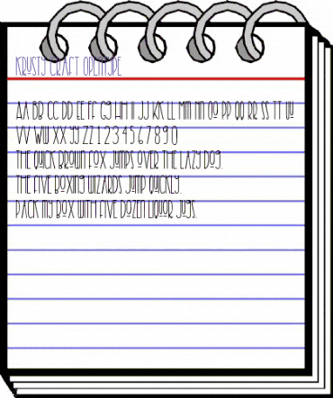 krusty craft Regular animated font preview krusty craft Regular animated font preview