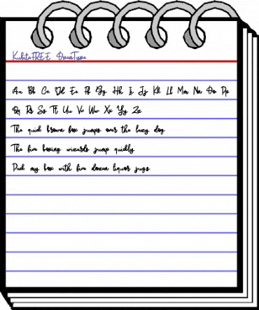 Kubite FREE Regular animated font preview