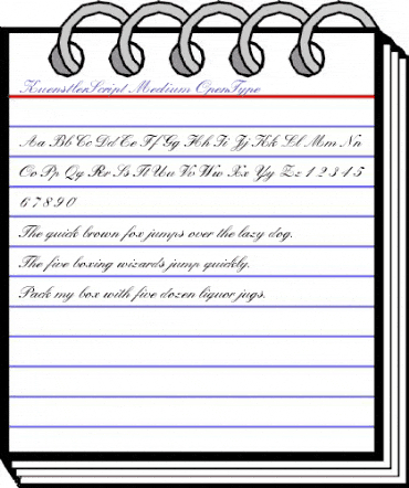 Kuenstler Script Medium animated font preview Kuenstler Script Medium animated font preview