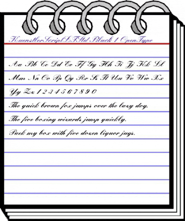 K߮stler Script LT Std Black Regular animated font preview K߮stler Script LT Std Black Regular animated font preview