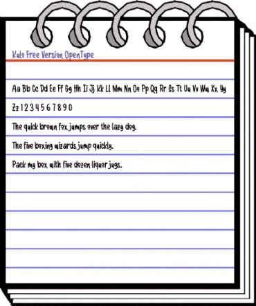 Kulo Free Version Regular animated font preview Kulo Free Version Regular animated font preview