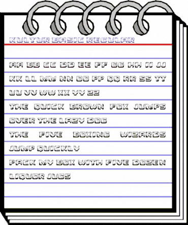 Kultur Basic Regular animated font preview