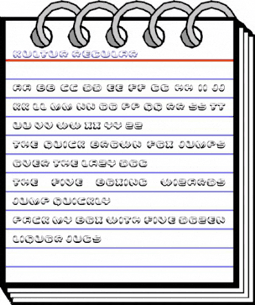 Kultur Regular animated font preview