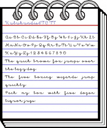 KulukundisITC TT Regular animated font preview