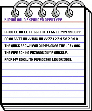 Kumba Bold Expanded animated font preview Kumba Bold Expanded animated font preview