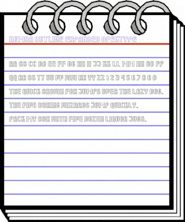 Kumba Outline Expanded animated font preview Kumba Outline Expanded animated font preview