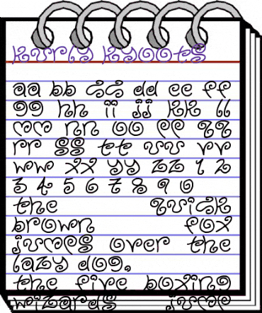 Kurly Kyoots Regular animated font preview Kurly Kyoots Regular animated font preview