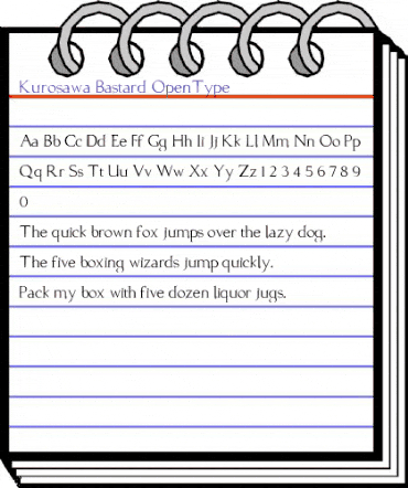 Kurosawa Bastard Bastard animated font preview Kurosawa Bastard Bastard animated font preview