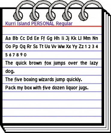 Kurri Island Regular animated font preview Kurri Island Regular animated font preview