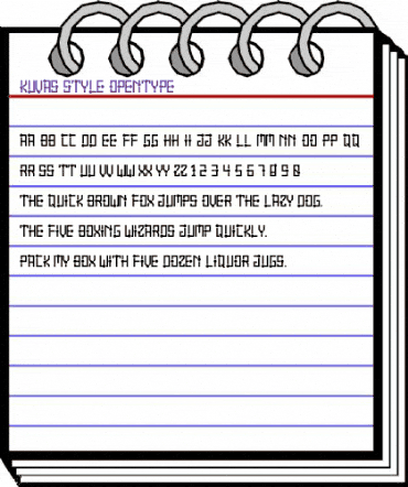 KUVAS Style animated font preview