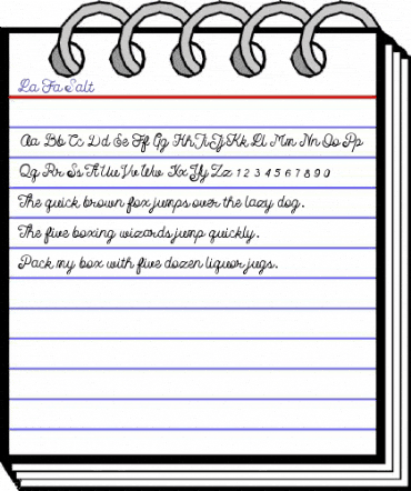 La Fa Salt Regular animated font preview La Fa Salt Regular animated font preview