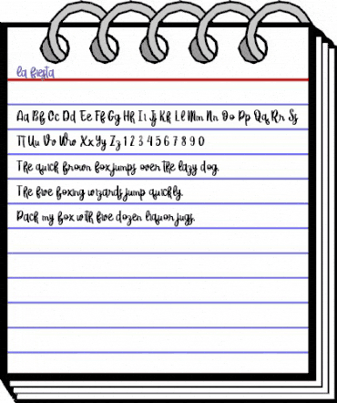 la fiesta Regular animated font preview la fiesta Regular animated font preview