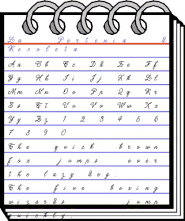 La Portenia de la Recoleta Regular animated font preview La Portenia de la Recoleta Regular animated font preview